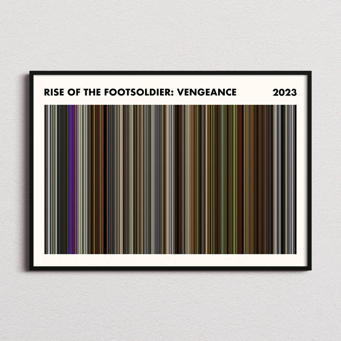 Rise of the Footsoldier: Vengeance Movie Barcode Poster - Simplified