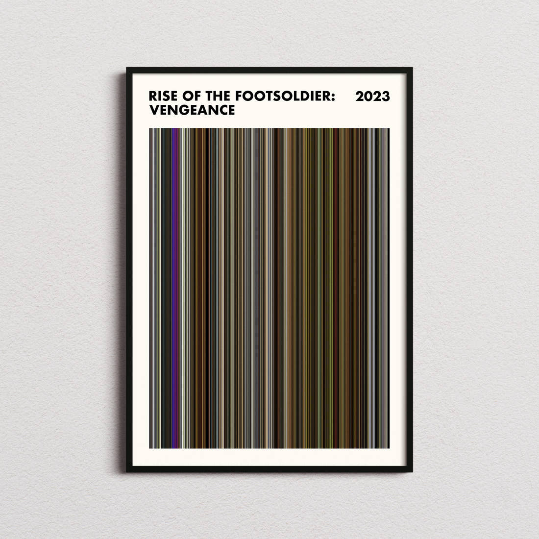 Rise of the Footsoldier: Vengeance Movie Barcode Poster - Simplified