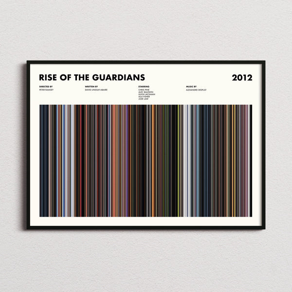 Rise of the Guardians Movie Barcode Poster
