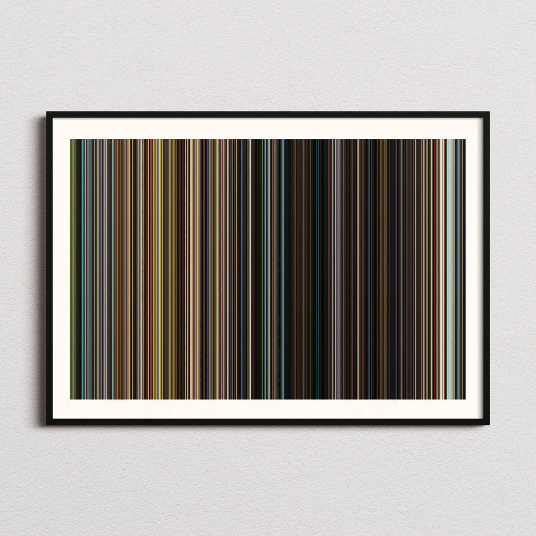Rise of the Planet of the Apes Movie Barcode Poster - Barcode Only