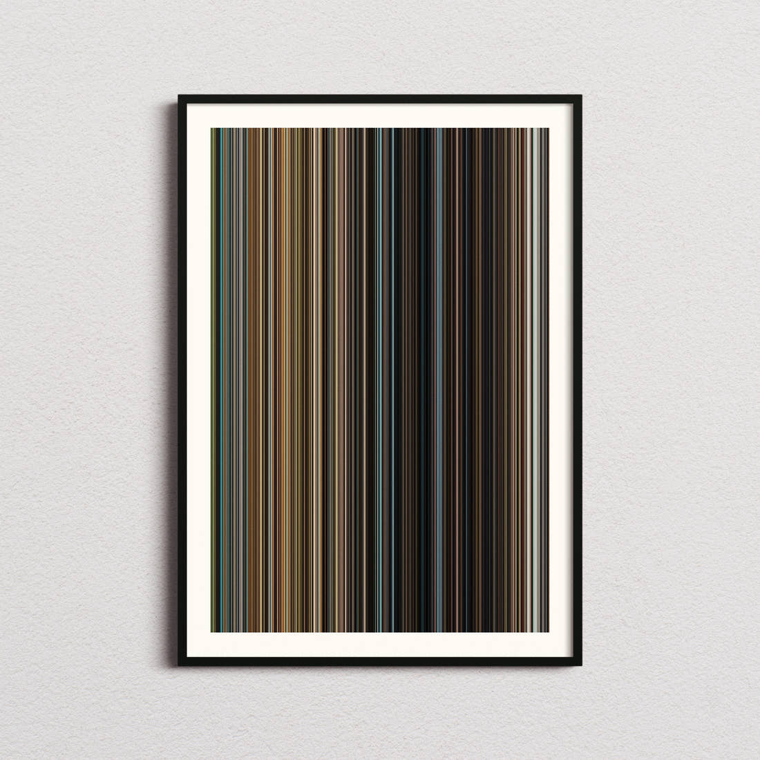 Rise of the Planet of the Apes Movie Barcode Poster - Barcode Only