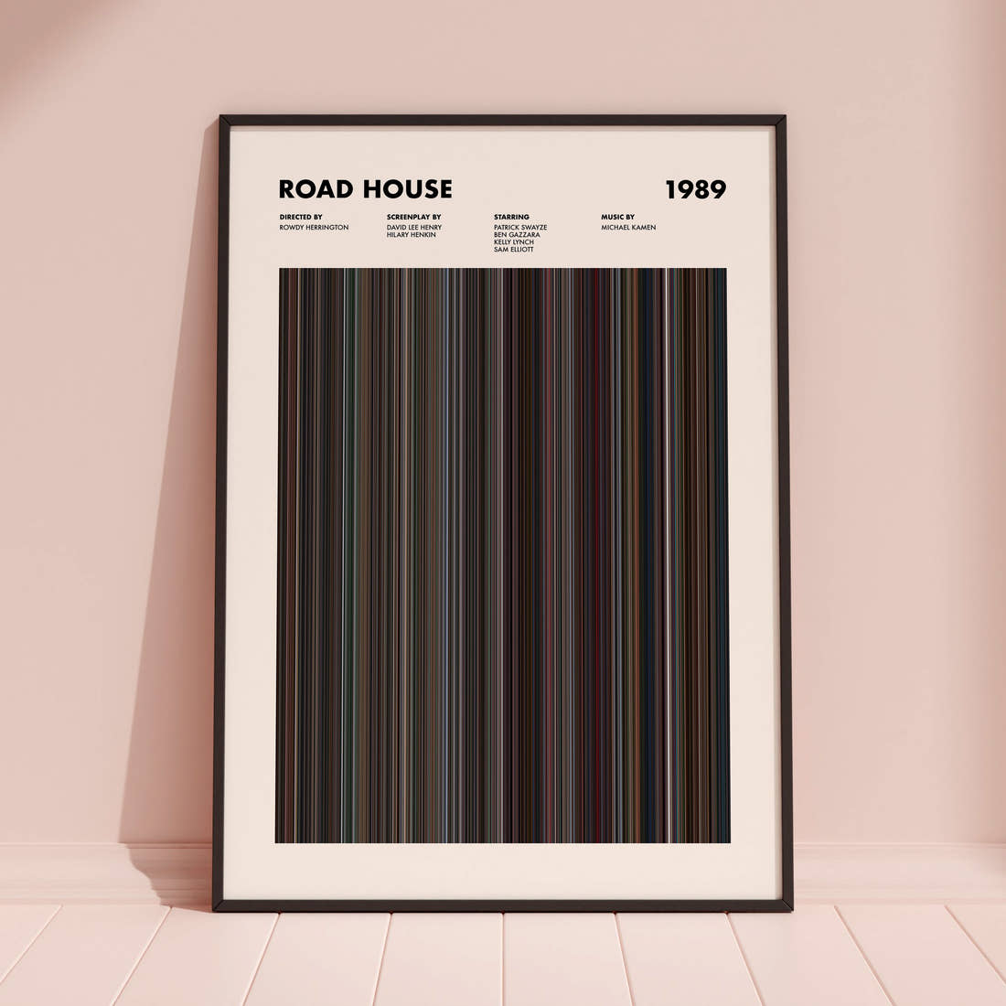 Road House Movie Barcode Poster