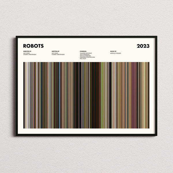 Robots 2023 Movie Barcode Poster
