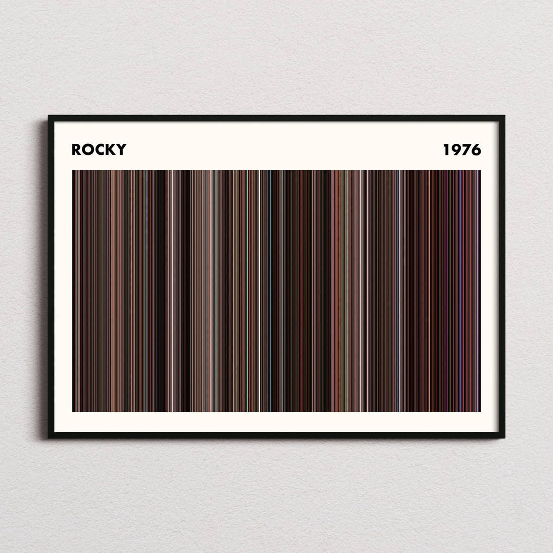 Rocky Movie Barcode Poster - Simplified