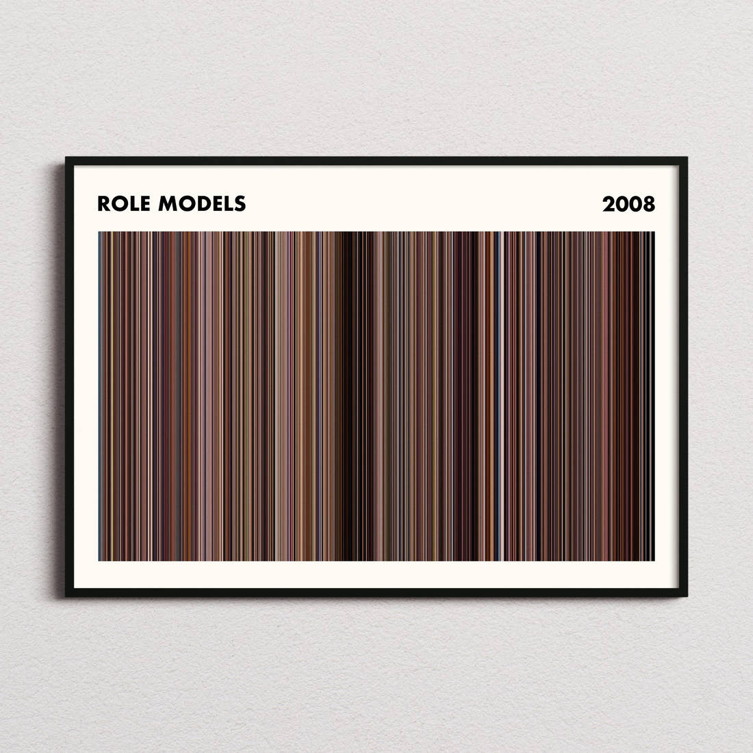 Role Models Movie Barcode Poster - Simplified