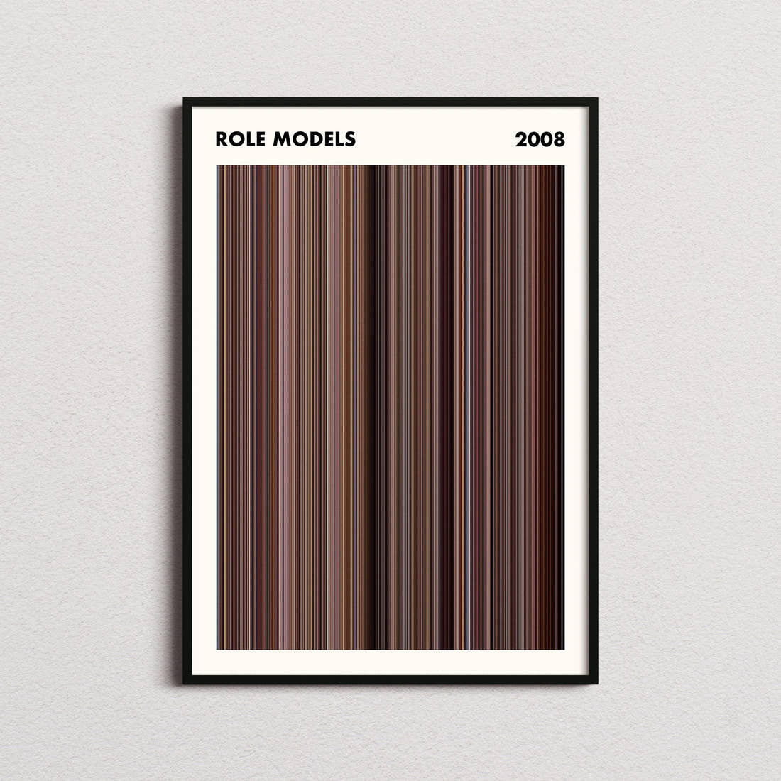 Role Models Movie Barcode Poster - Simplified