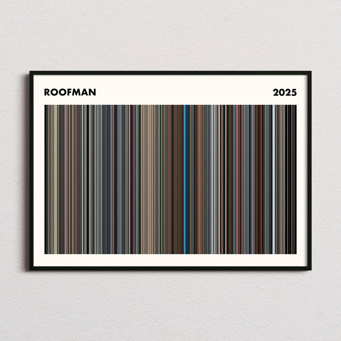 Roofman Movie Barcode Poster - Simplified
