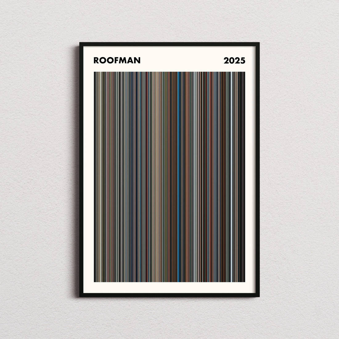 Roofman Movie Barcode Poster - Simplified