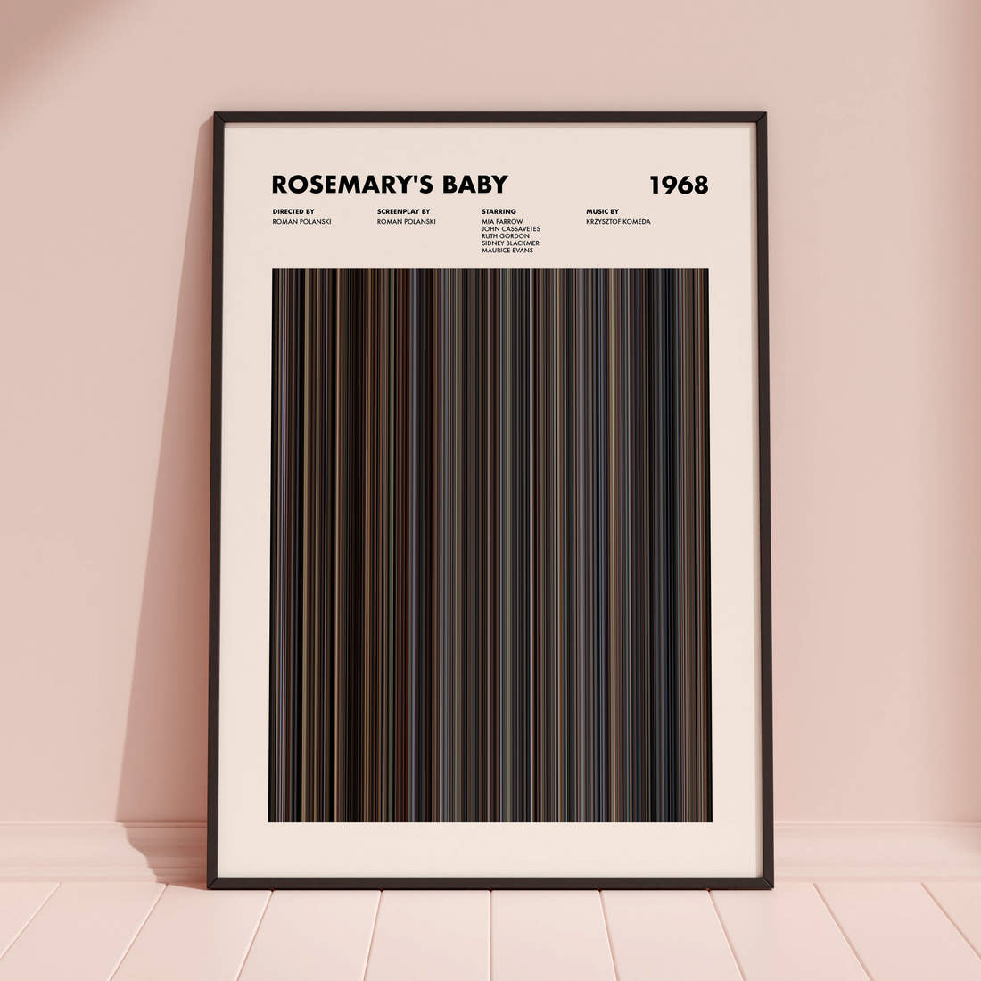 Rosemary's Baby Movie Barcode Poster