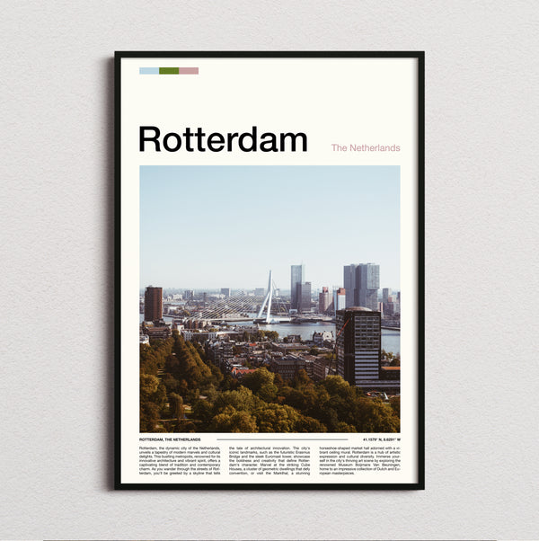 Rotterdam - City Skyline - Travel Print