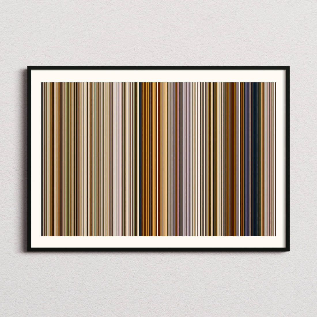 RRR Movie Barcode Poster - Barcode Only