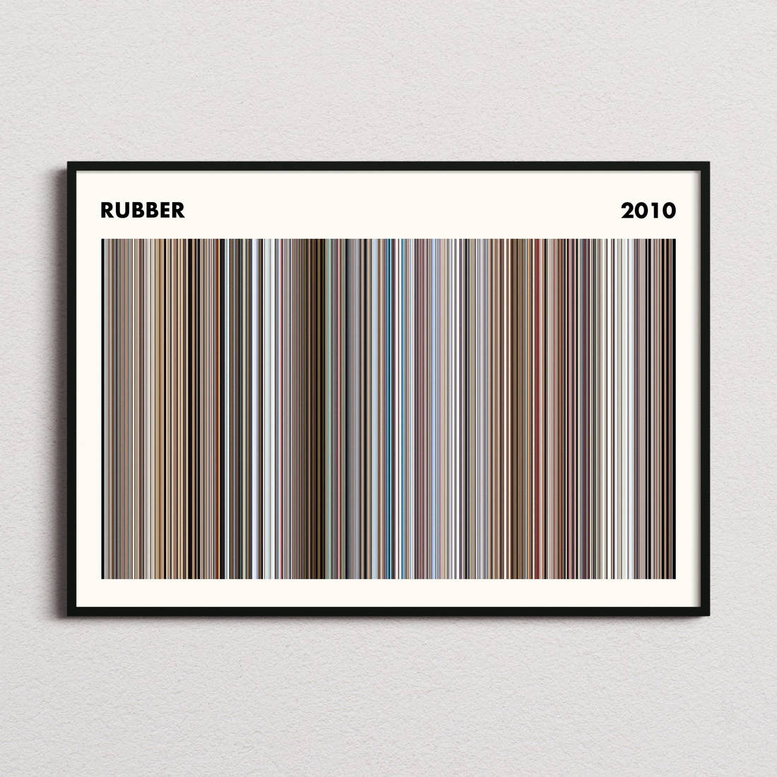 Rubber Movie Barcode Poster - Simplified