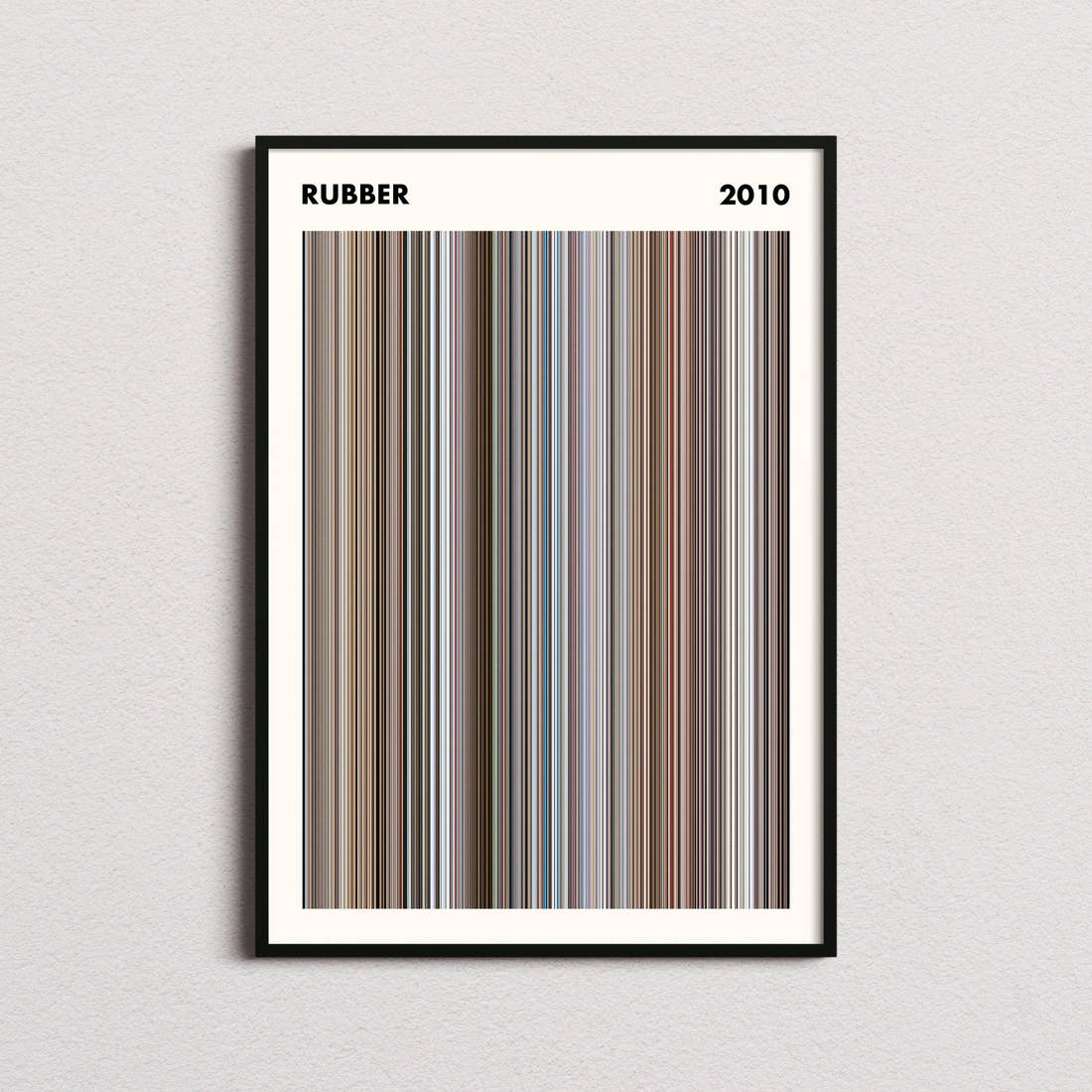 Rubber Movie Barcode Poster - Simplified