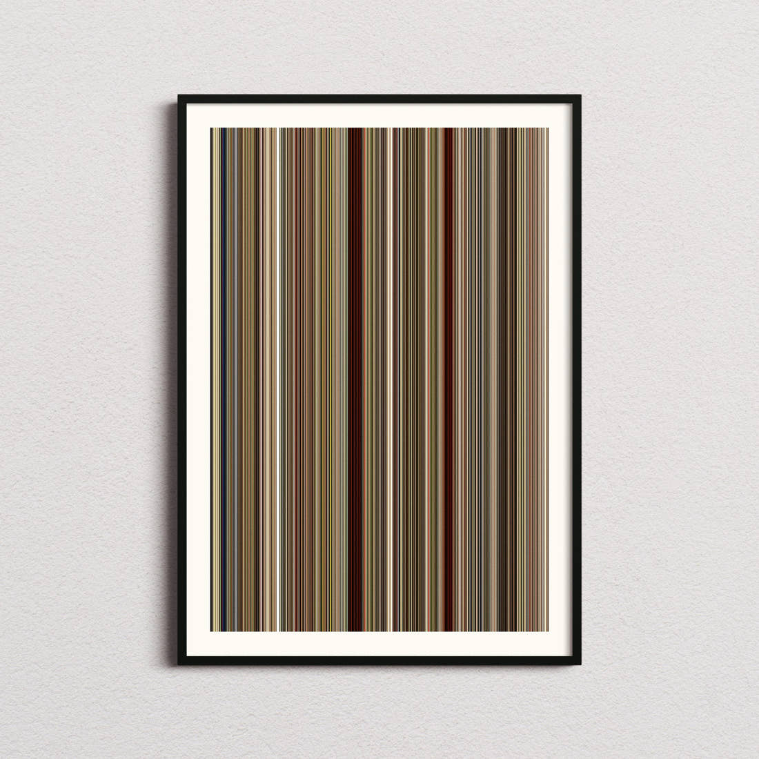 Run Lola Run Movie Barcode Poster - Barcode Only