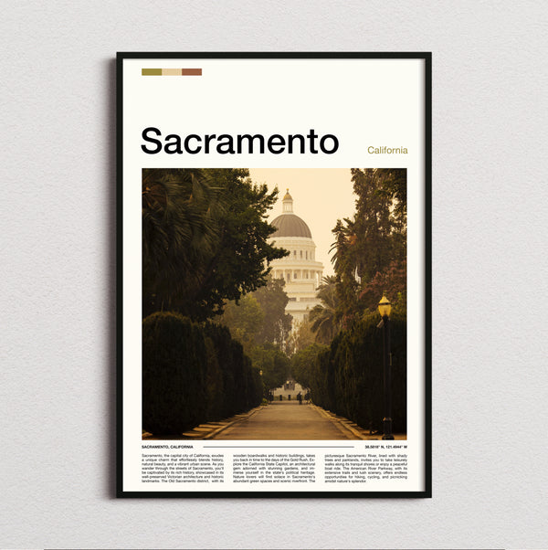 Sacramento - California State Capitol - Travel Print