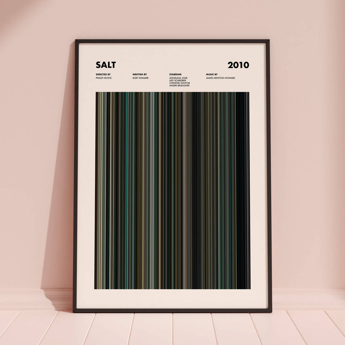 Salt Movie Barcode Poster