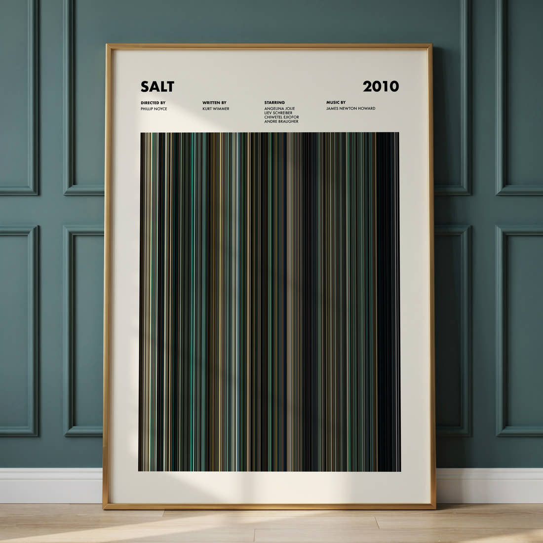 Salt Movie Barcode Poster