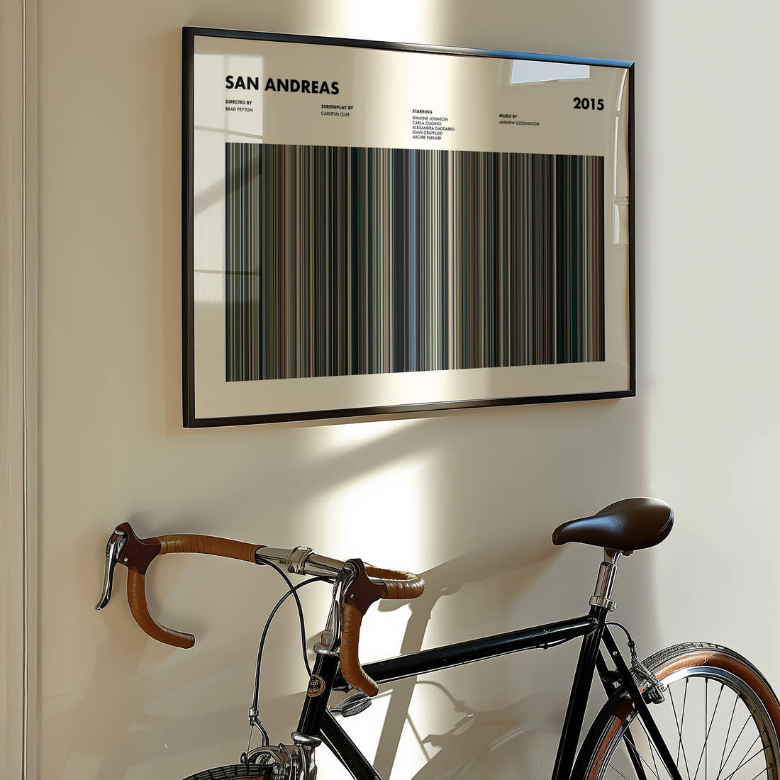 San Andreas Movie Barcode Poster