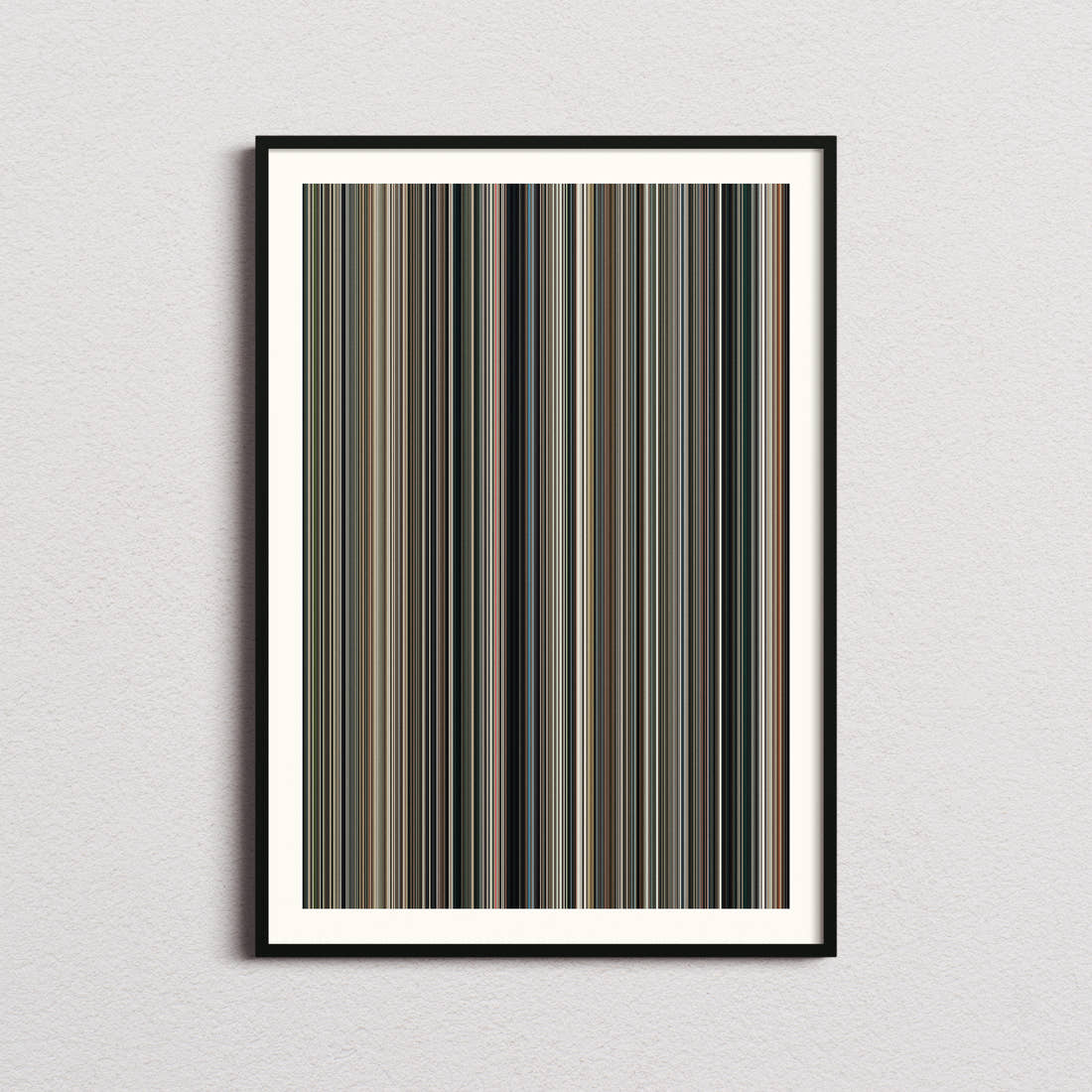 San Andreas Movie Barcode Poster - Barcode Only