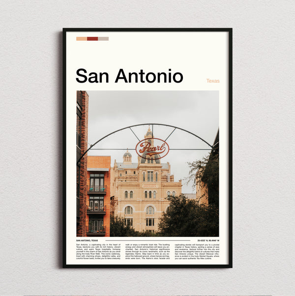 San Antonio - Pearl Brewery Sign - Travel Print