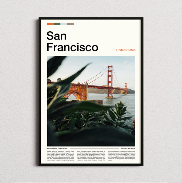 San Francisco - Golden Gate Bridge - Travel Print