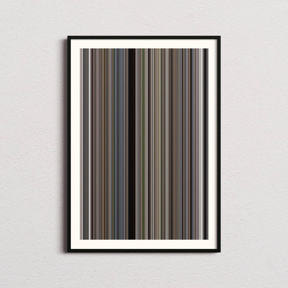 Saving Private Ryan Movie Barcode Poster - Barcode Only
