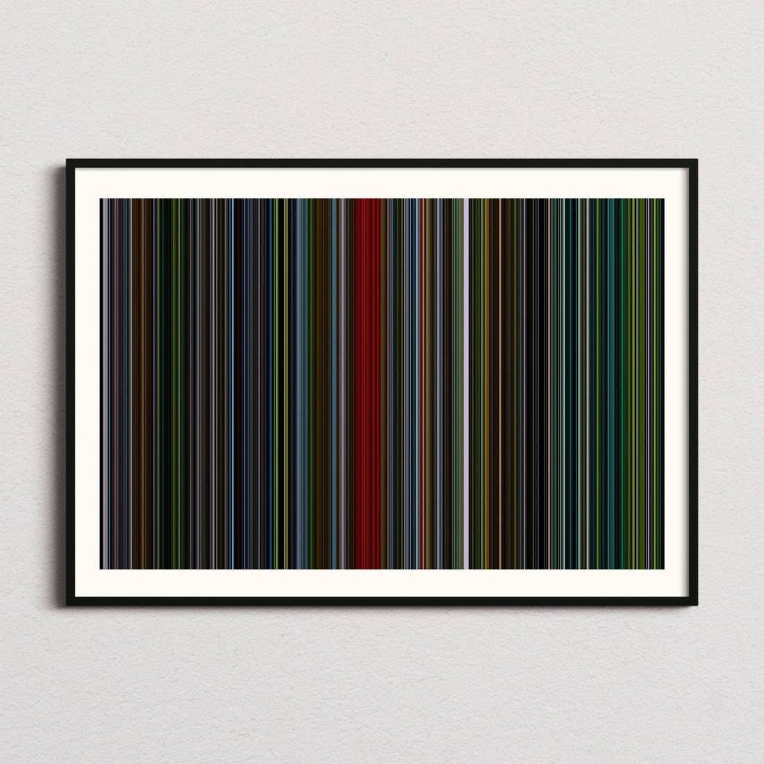 Saw 4 Movie Barcode Poster - Barcode Only