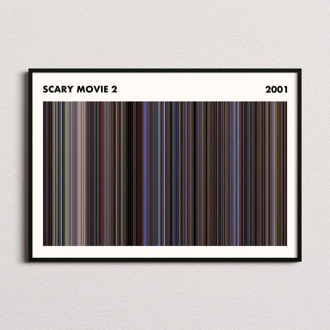 Scary Movie 2 Barcode Poster - Simplified