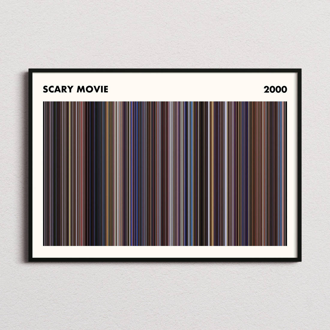 Scary Movie Movie Barcode Poster - Simplified