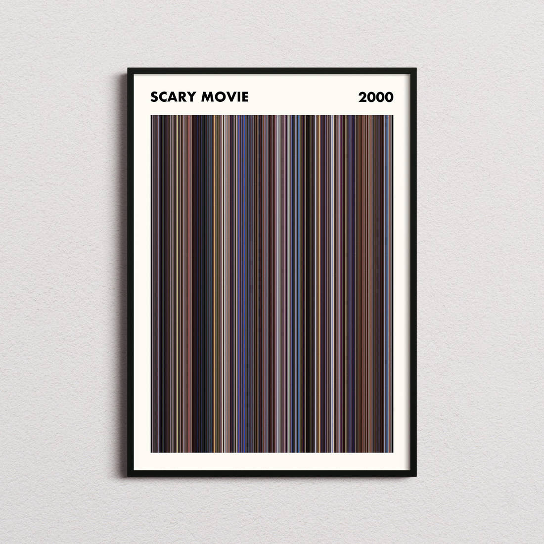 Scary Movie Movie Barcode Poster - Simplified