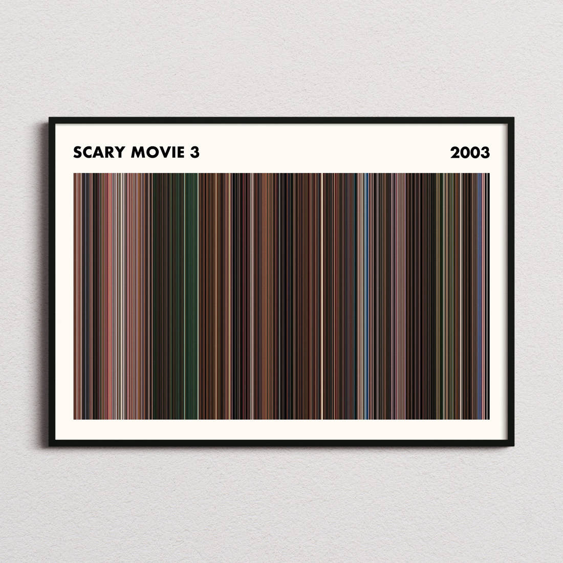 Scary Movie 3 Barcode Poster - Simplified
