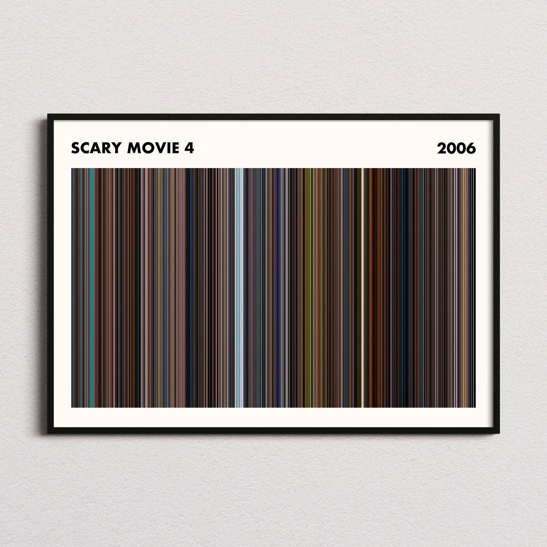 Scary Movie 4 Barcode Poster - Simplified