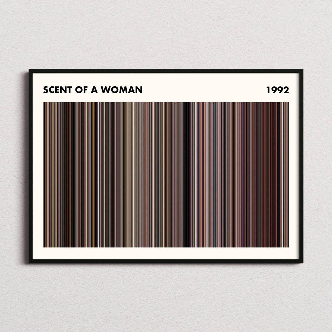 Scent of a Woman Movie Barcode Poster - Simplified