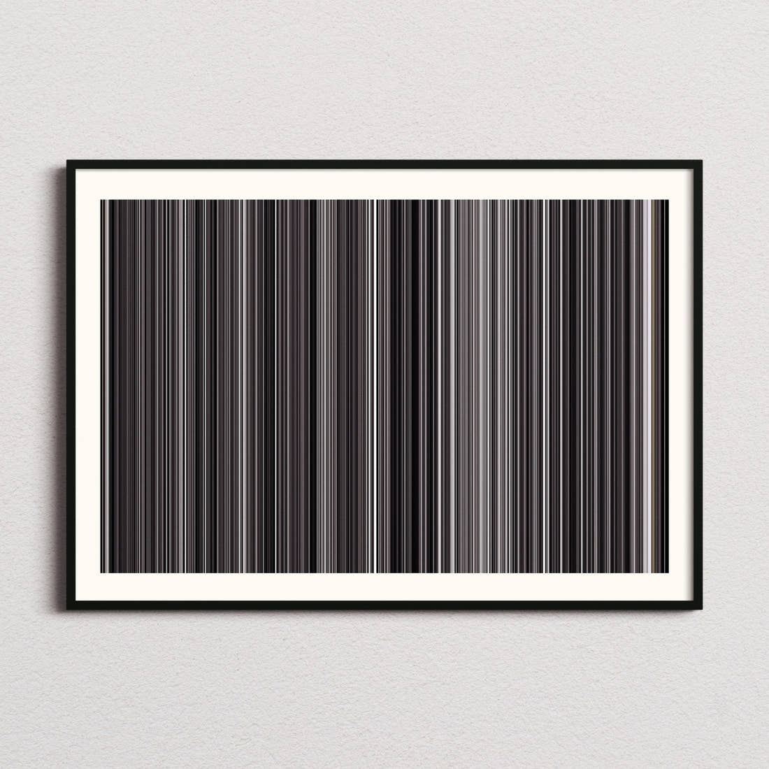 Schindler's List Movie Barcode Poster - Barcode Only