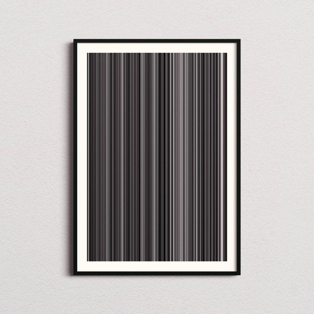 Schindler's List Movie Barcode Poster - Barcode Only