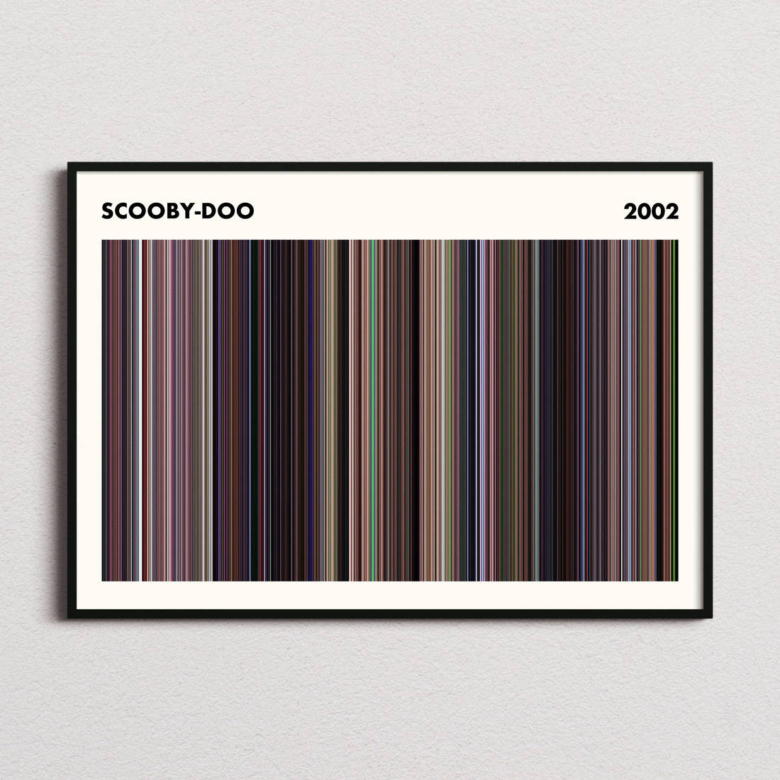 Scooby-Doo Movie Barcode Poster - Simplified