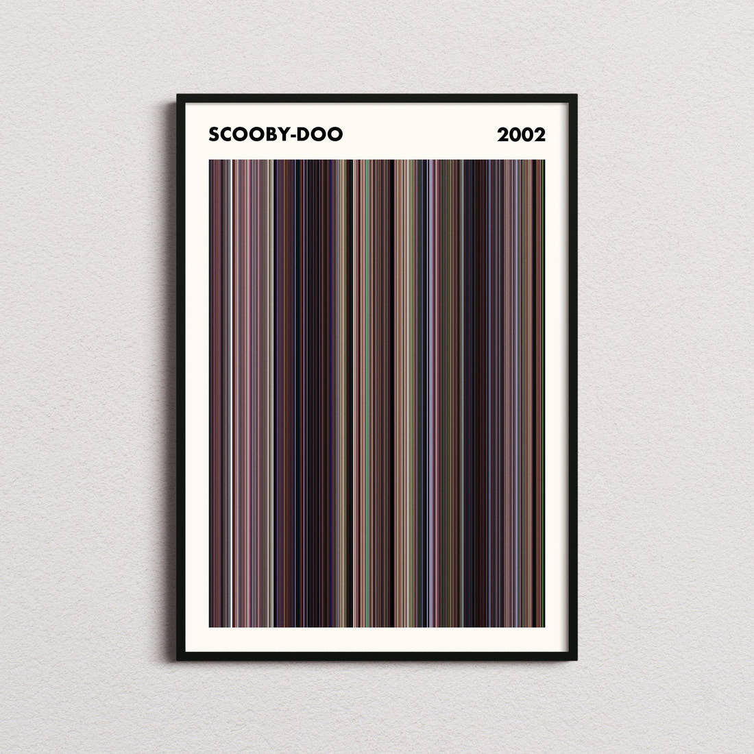 Scooby-Doo Movie Barcode Poster - Simplified