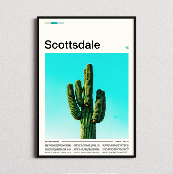 Scottsdale - Saguaro Cactus - Travel Print