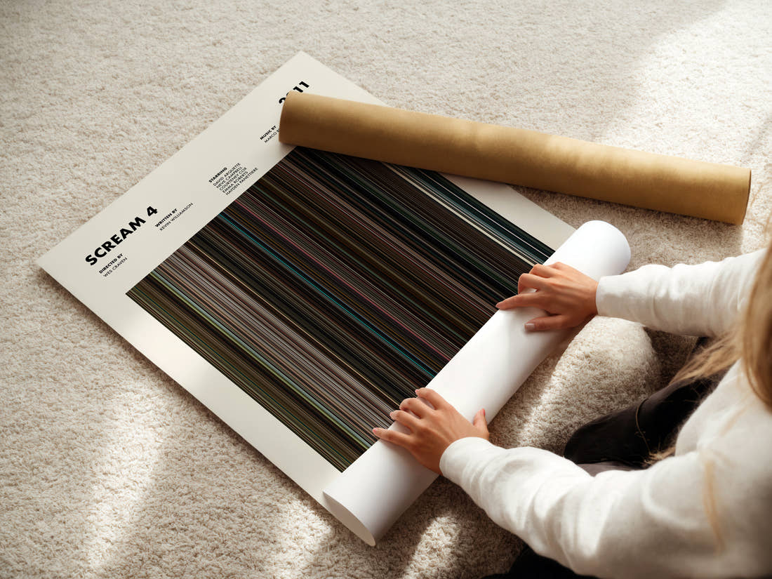 Scream 4 Movie Barcode Poster