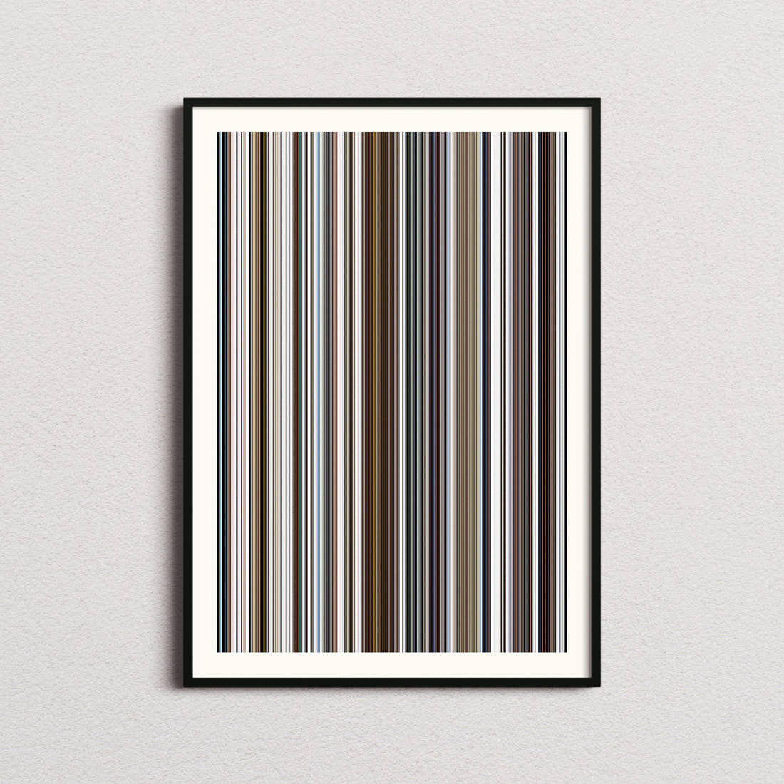 Searching Movie Barcode Poster - Barcode Only