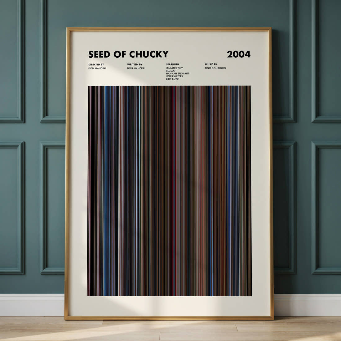 Seed of Chucky Movie Barcode Poster