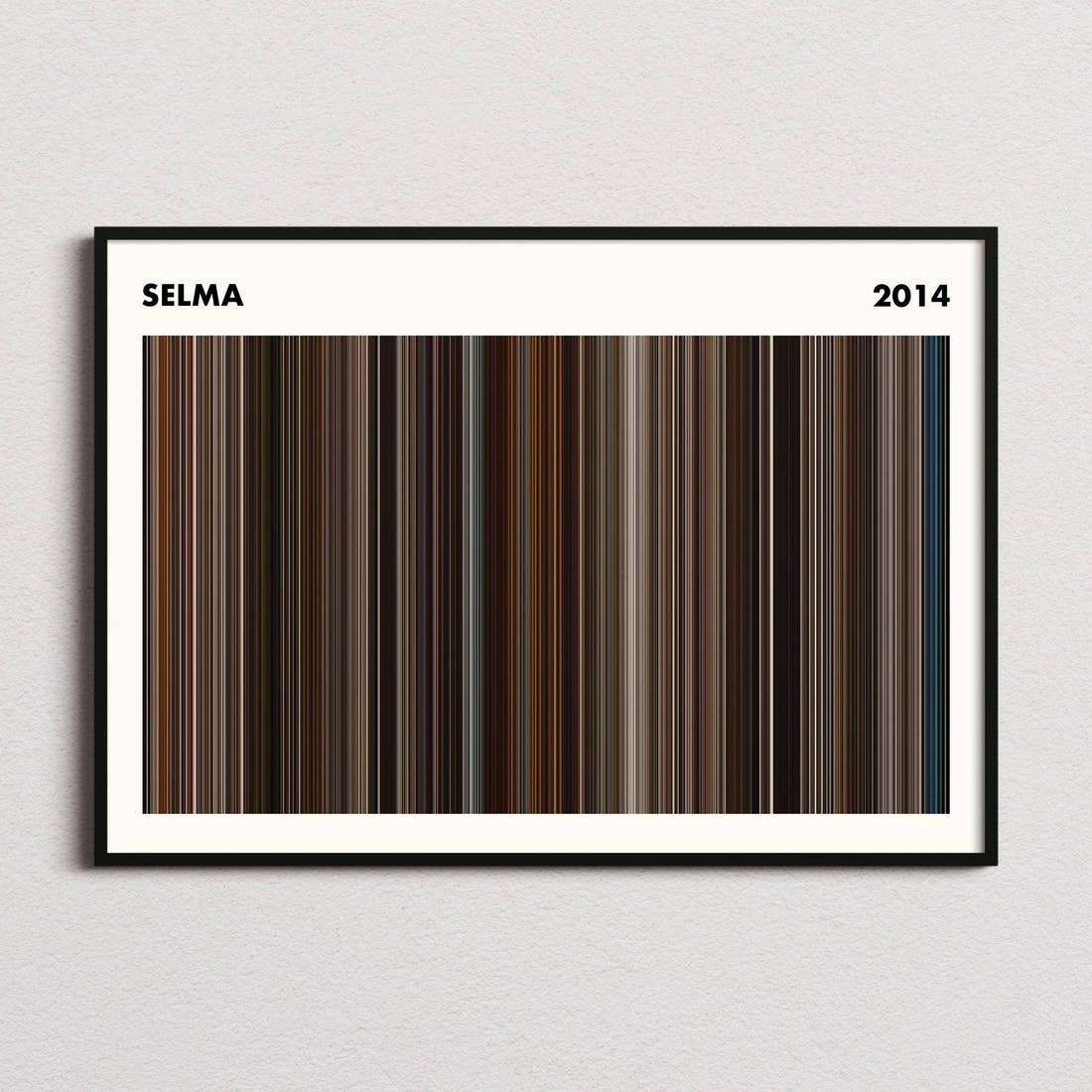 Selma Movie Barcode Poster - Simplified