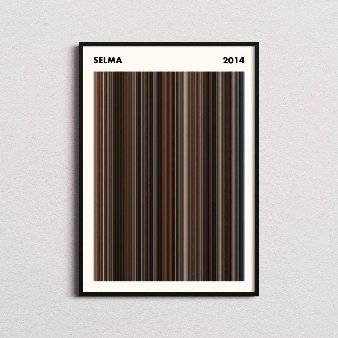 Selma Movie Barcode Poster - Simplified