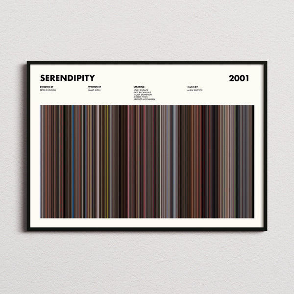 Serendipity Movie Barcode Poster
