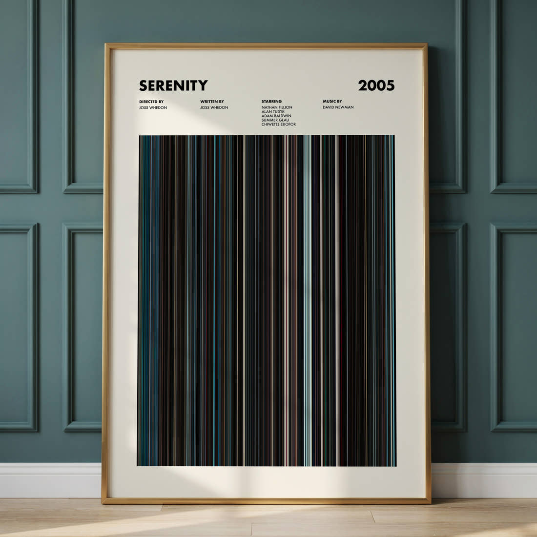 Serenity Movie Barcode Poster