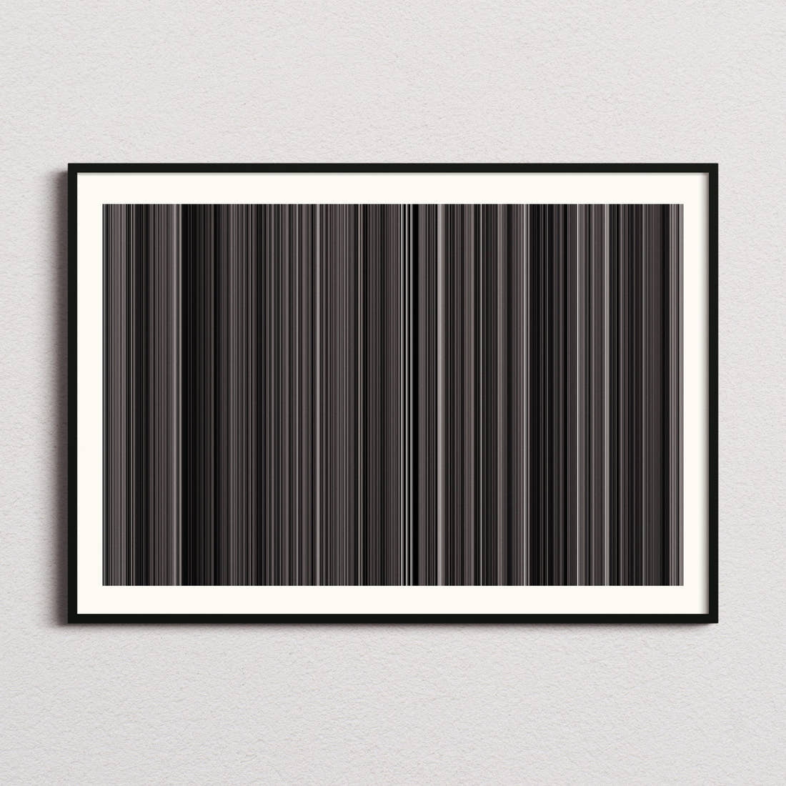 Seven Samurai Movie Barcode Poster - Barcode Only