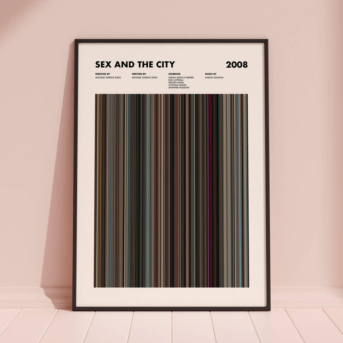 Sex and the City Movie Barcode Poster