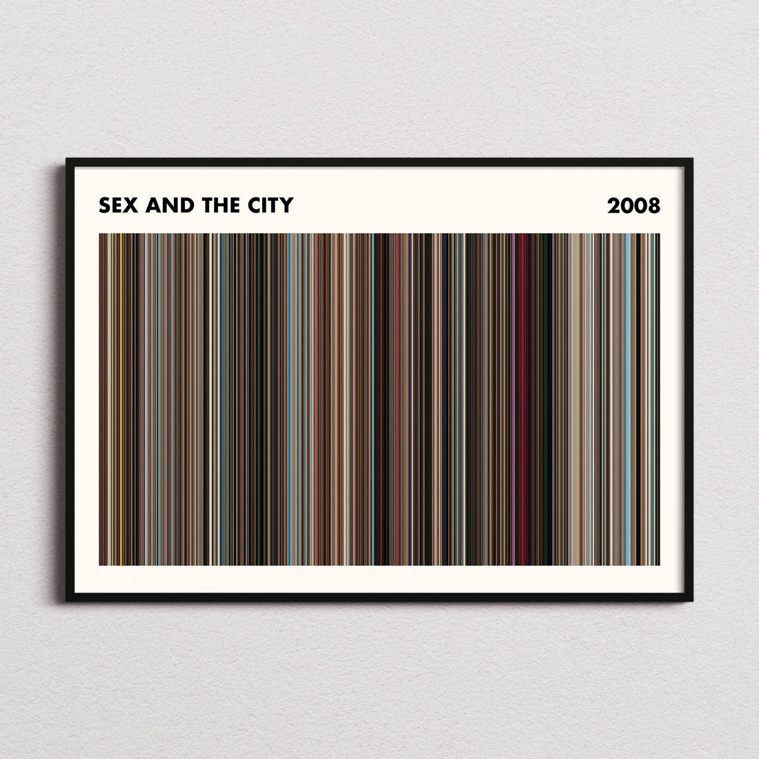 Sex and the City Movie Barcode Poster - Simplified