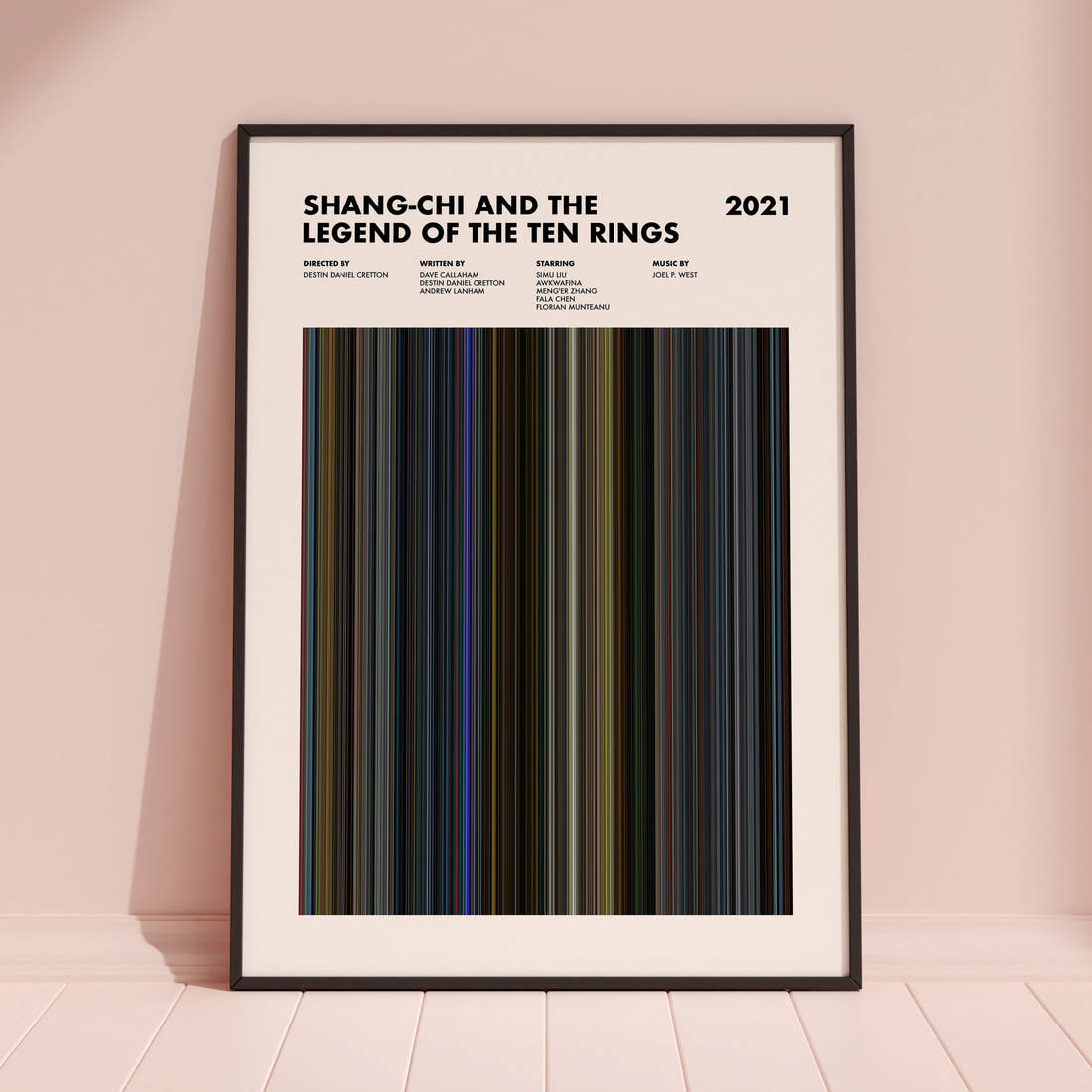 Shang-Chi and the Legend of the Ten Rings Movie Barcode Poster