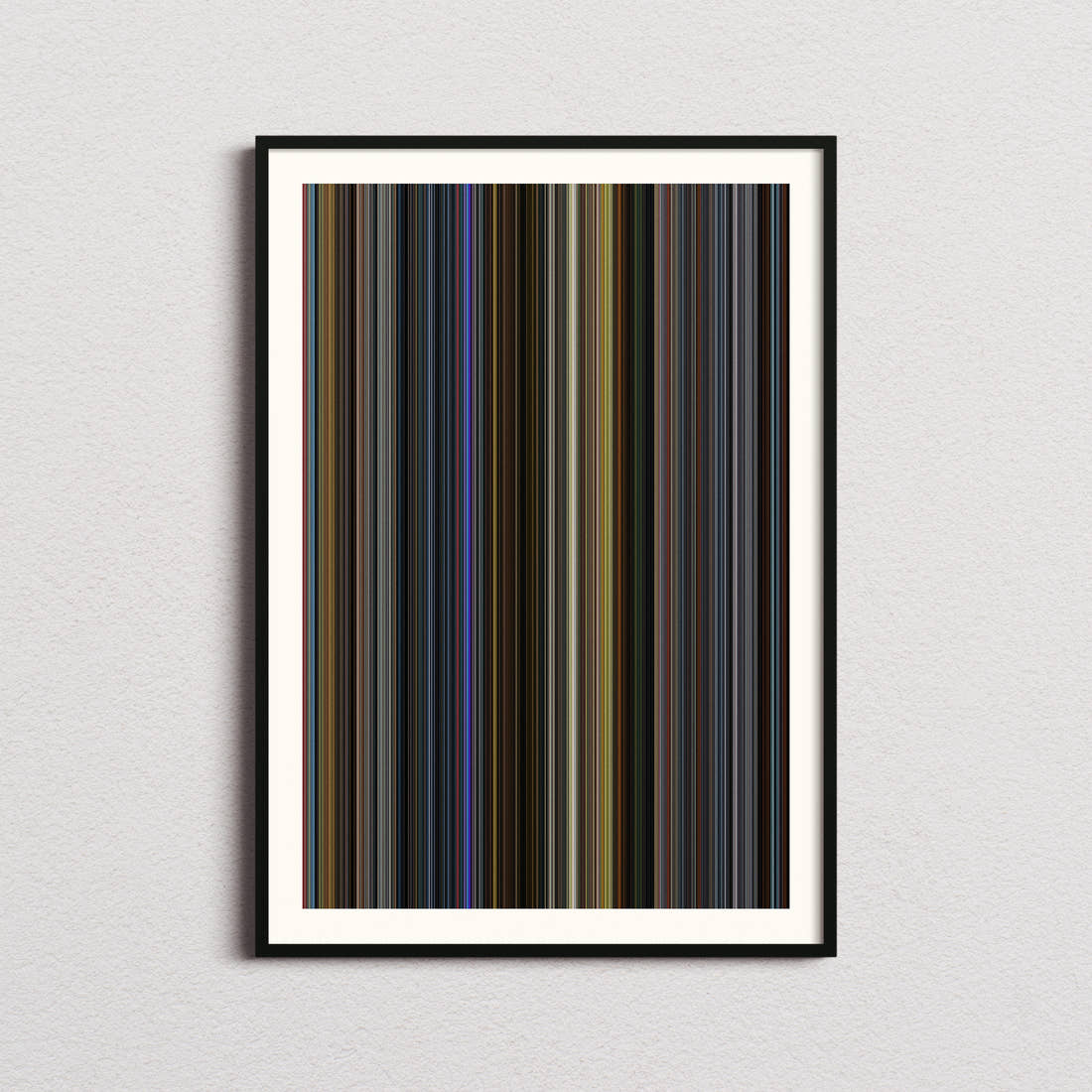 Shang-Chi and the Legend of the Ten Rings Movie Barcode Poster - Barcode Only